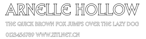 Arnelle Hollow.ttf字體轉換器圖片