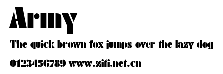 Army.ttf字體轉換器圖片
