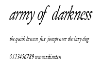 Army of Darkness.ttf字體轉換器圖片
