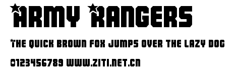 Army Rangers.ttf字體轉換器圖片