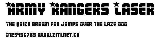 Army Rangers Laser.ttf字體轉換器圖片
