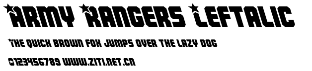 Army Rangers Leftalic.ttf字體轉換器圖片