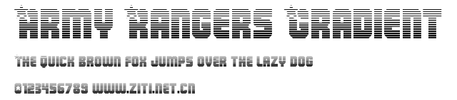 Army Rangers Gradient.ttf字體轉換器圖片