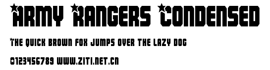Army Rangers Condensed.ttf字體轉換器圖片