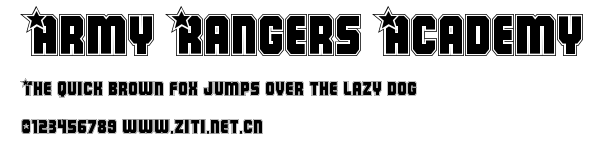 Army Rangers Academy.ttf字體轉換器圖片