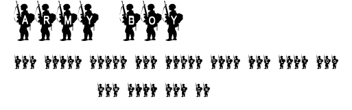 Army Boy.ttf字體轉換器圖片