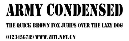 Army Condensed.ttf字體轉換器圖片