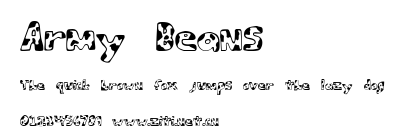 Army Beans.ttf字體轉換器圖片