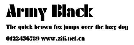 Army Black.ttf字體轉換器圖片