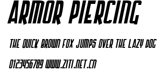 Armor Piercing.ttf字體轉換器圖片