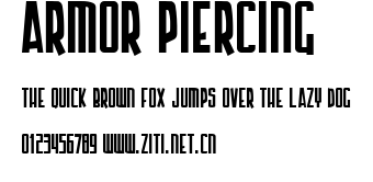 Armor Piercing.ttf字體轉換器圖片