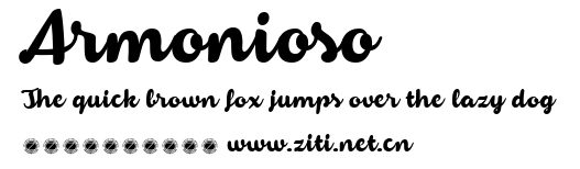 Armonioso.otf字體轉換器圖片
