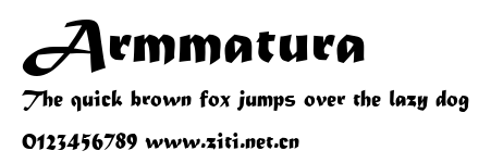 Armmatura.ttf字體轉換器圖片