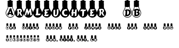 Armleuchter DB.ttf字體轉換器圖片