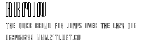Armin.ttf字體轉換器圖片
