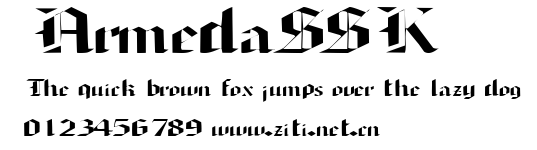 ArmedaSSK.ttf字體轉換器圖片