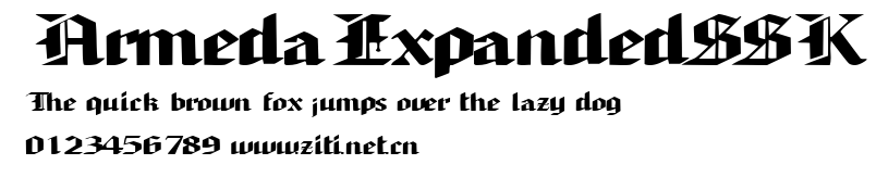 ArmedaExpandedSSK.ttf字體轉換器圖片