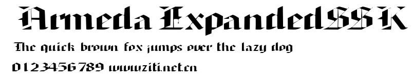 ArmedaExpandedSSK.ttf字體轉換器圖片