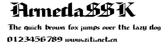 ArmedaSSK.ttf字體轉換器圖片