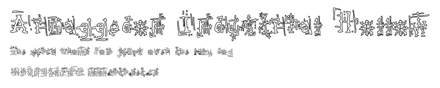 Armaggedon Industrial Hollow.ttf字體轉換器圖片