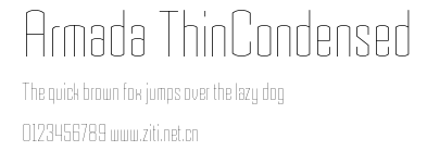 Armada ThinCondensed.ttf字體轉換器圖片