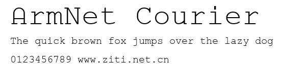 ArmNet Courier.ttf字體轉換器圖片