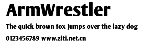 ArmWrestler.ttf字體轉換器圖片