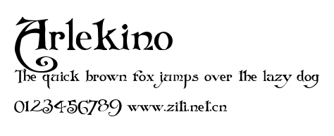 Arlekino.ttf字體轉換器圖片