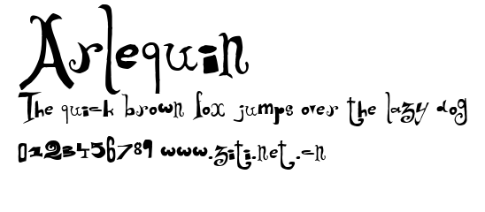 Arlequin.ttf字體轉換器圖片