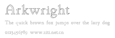 Arkwright.otf字體轉換器圖片