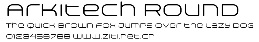 Arkitech Round.ttf字體轉換器圖片