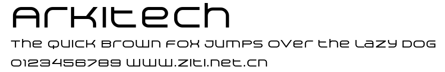 Arkitech.ttf字體轉換器圖片