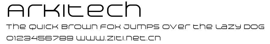 Arkitech.ttf字體轉換器圖片