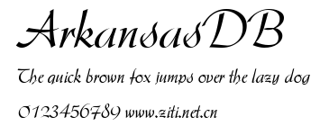 ArkansasDB.ttf字體轉換器圖片