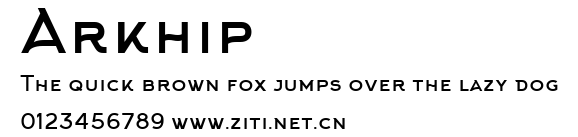 Arkhip.ttf字體轉換器圖片