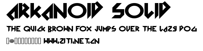 Arkanoid Solid.ttf字體轉換器圖片