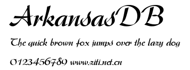 ArkansasDB.ttf字體轉換器圖片