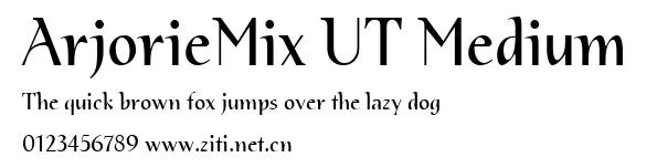 ArjorieMix UT Medium.ttf字體轉換器圖片
