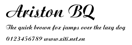 Ariston BQ.ttf字體轉換器圖片