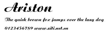 Ariston.ttf字體轉換器圖片