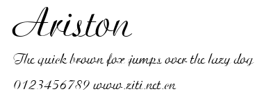 Ariston.ttf字體轉換器圖片
