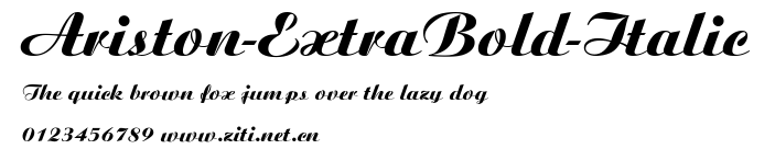 Ariston-ExtraBold-Italic.ttf字體轉換器圖片