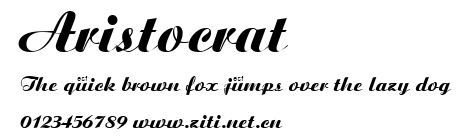 Aristocrat.ttf字體轉換器圖片