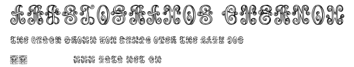 Aristogramos Chernow.ttf字體轉換器圖片