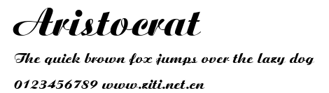 Aristocrat.ttf字體轉換器圖片