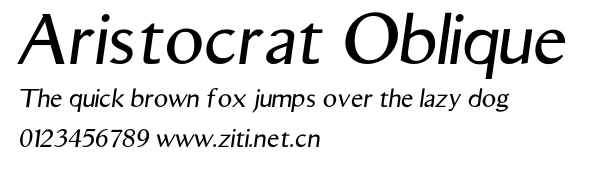Aristocrat Oblique.otf字體轉換器圖片