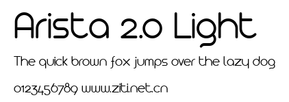 Arista 2.0 Light.ttf字體轉換器圖片