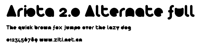 Arista 2.0 Alternate full.ttf字體轉換器圖片