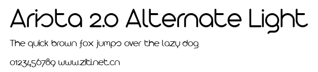 Arista 2.0 Alternate Light.ttf字體轉換器圖片