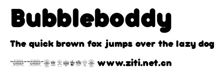 Bubbleboddy.ttf字體轉換器圖片